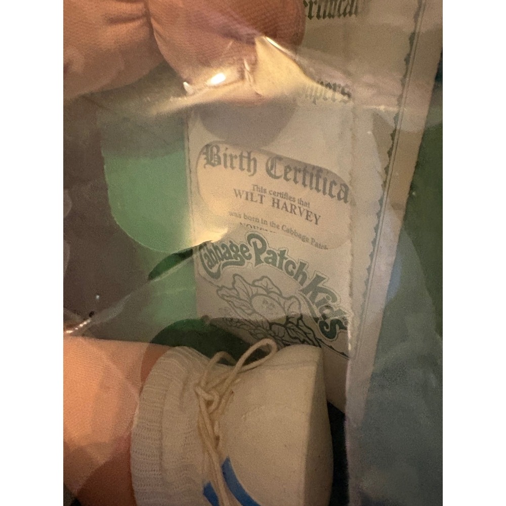 Vintage 1983 Cabbage Patch Kids Doll Wilt Harvey Coleco Original Box 3900 Boy - Picture 3 of 8
